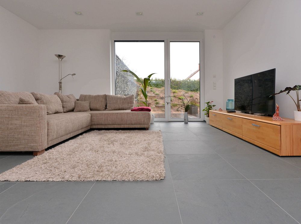 Плитка-сланец серый, натуральный скол Pharaon 600x600x10