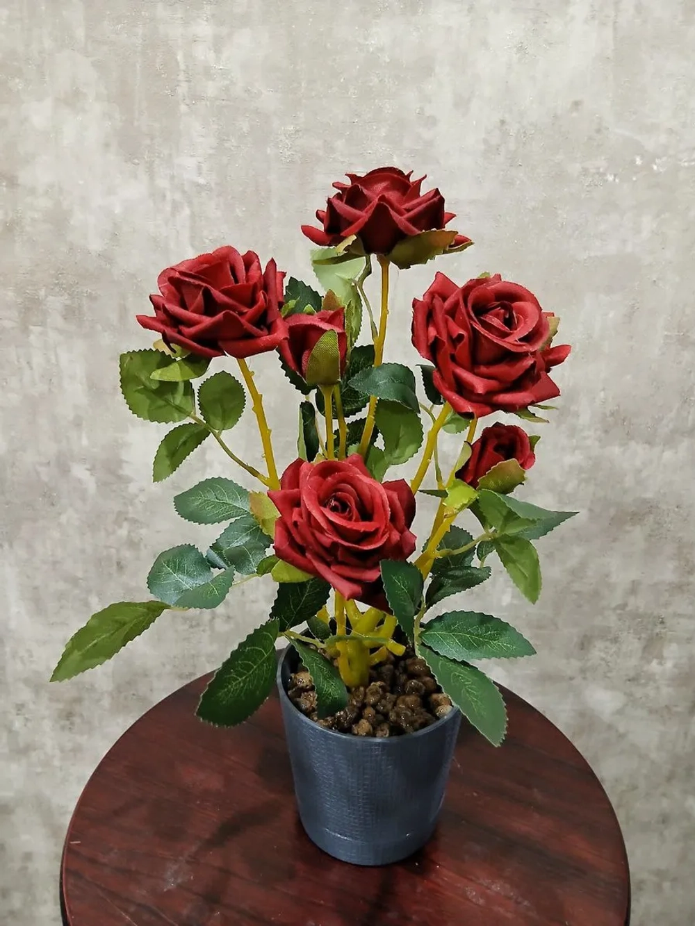 Роза кустовая бархатная, без кашпо.