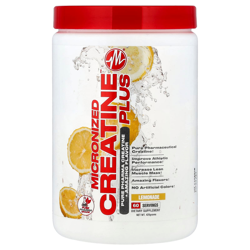 Metabolic Nutrition, Micronized Creatine Plus™, со вкусом лимонада, 420 г