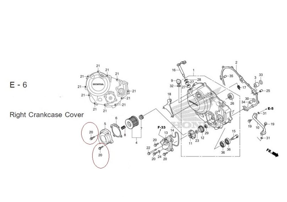 90012-KYJ-900. BOLT, FLANGE, 6X25 (NSHF)