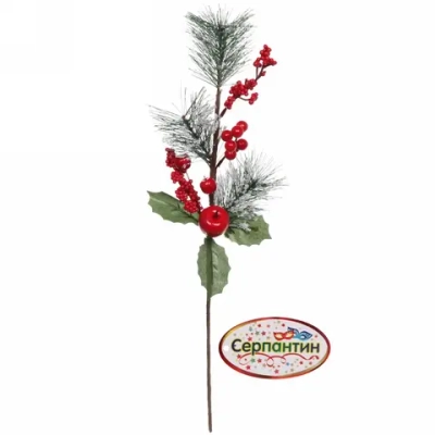 Ветка хвойная «Яблоневый сад» , 50 см