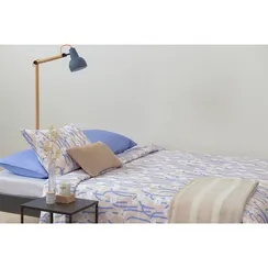 Комплект постельного белья сиреневого цвета с принтом "Полярный цветок", Scandinavian Touch, 200х220 см