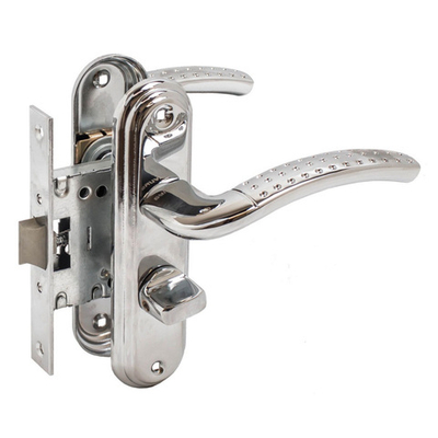 Защелка с фиксацией БУЛАТ ЗЩ1-Д01.04 (П) АЛЬФА хром ПРАВАЯ НАРУЖНЯЯ/ЛЕВАЯ ВНУТР