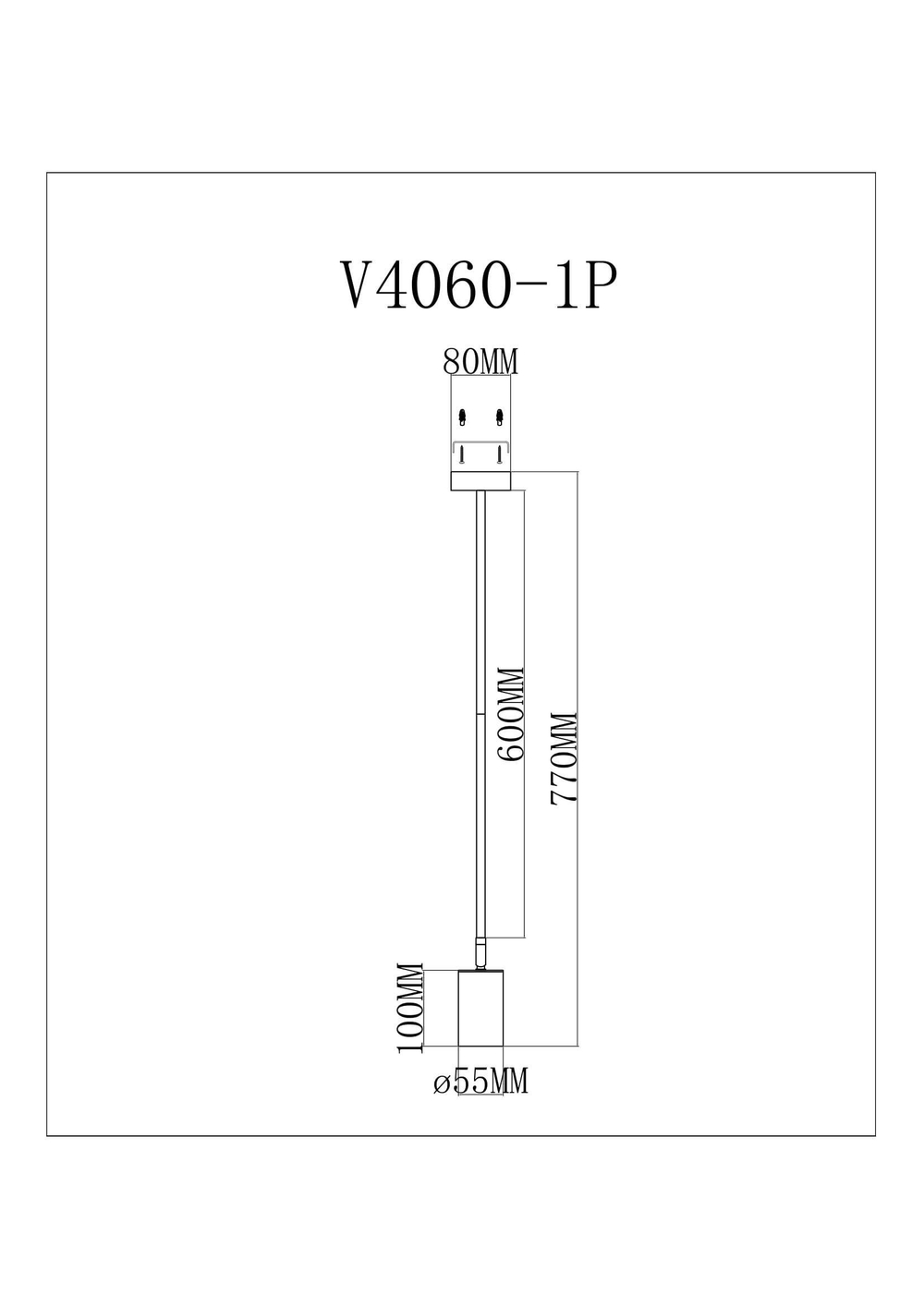 Подвесной светильник Moderli V4060-1P Section
