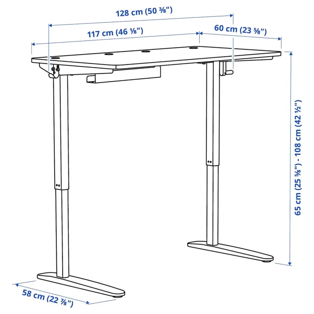 RELATERA Стол для работы сидя/стоя ИКЕА