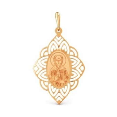 Икона Св. Матрона из золота