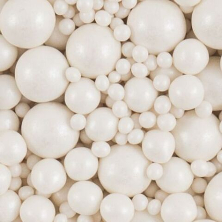 Посыпка драже в глазури Жемчуг белоснеж (254), 50 гр