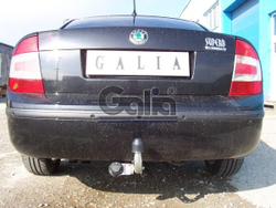 Фаркоп оцинкованный Galia S088A для Skoda Supreb I 2002-2008, Volkswagen Passat B5 седан/универсал 1996-2005(паспорт и сертификат в комплекте)(без электрики)