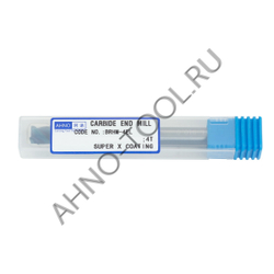 Фреза твердосплавная   8мм (L=100, l=25, хв=8) Z4 45° по закаленной стали BRHM-4EL-D8.0 HRC65 AHNO