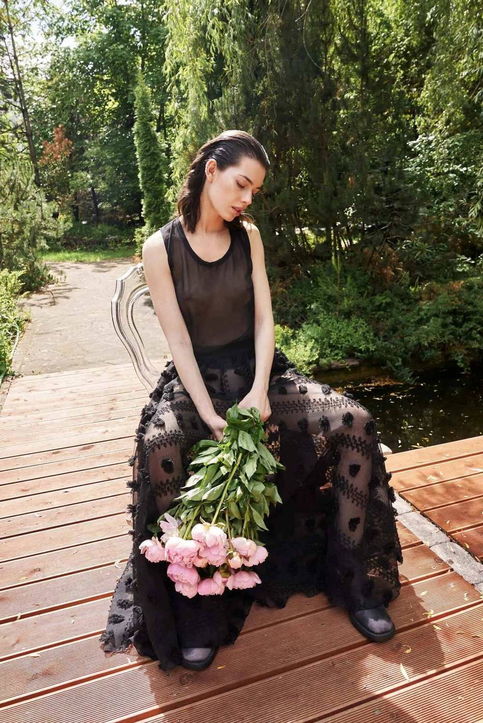 Прозрачный топ