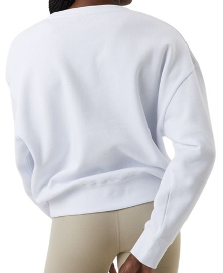 Женская теннисная куртка Bj_rn Borg Stockholm Boyfriend Crew - brilliant white