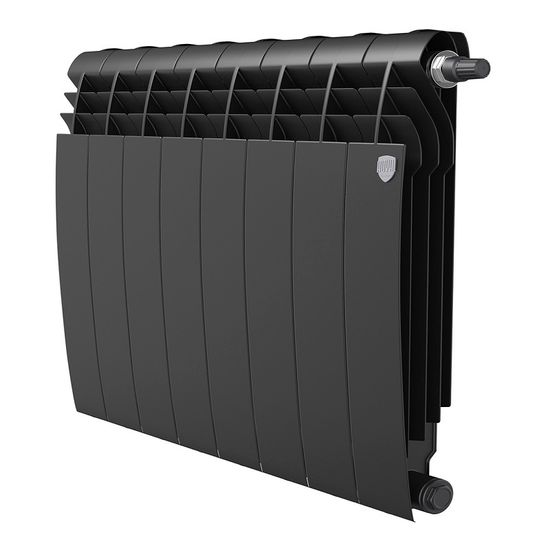 Радиатор Royal Thermo BiLiner 500 VDR Noir Sable - 8 секций нижнее подключение (правое)