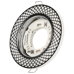 Светильник встраиваемый ЭРА KL79 WH/CH под лампу GX53 белый/хром