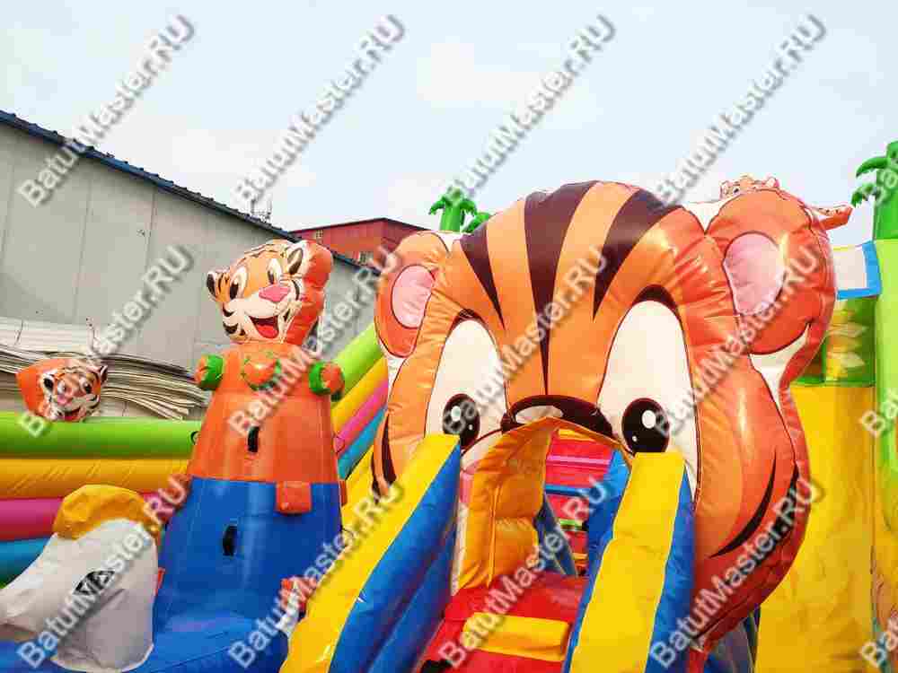 Коммерческий батут "Тигриная страна 2" 10*6*5 м