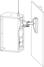 Electro-Voice EVC-WB-WHT настенное крепление для систем EVC 8', 12', 15', цвет белый