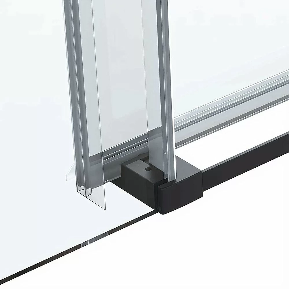 Душевой уголок Vincea Como Soft VSR-1CS8015CLB 150x80 стекло прозрачное/профиль черный