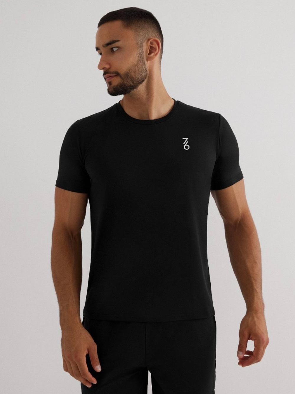 Футболка мужская 7/6 Loddy T-shirt - Black/White p.M