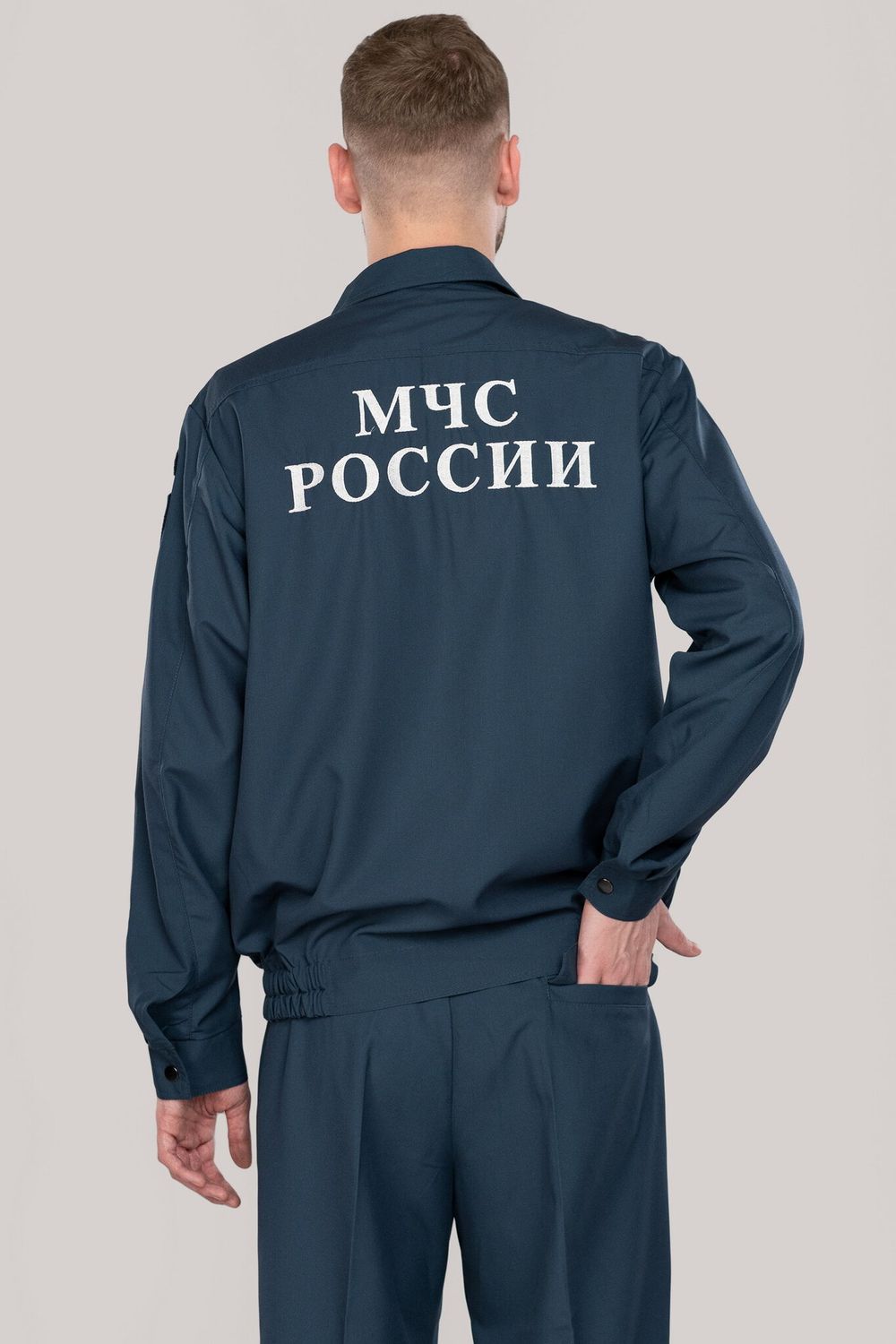 Костюм летний мужской МЧС (Патруль-240, серо-синий)