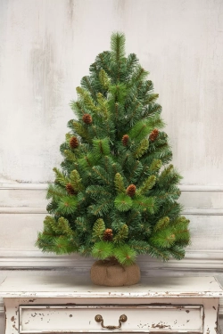 Искусственная сосна Байкальская с шишками 90 см., Леска+ПВХ, ЕлкиТорг (97090)