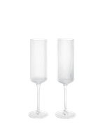 Бокалы Ferm Living Ripple Champagne Flutes - Set of 2 - Clear