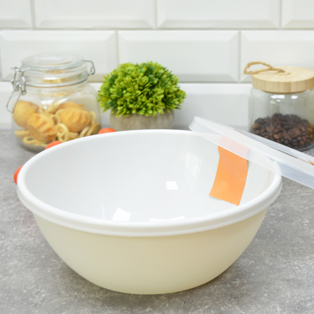 Миска 3л с крышкой Helsinki, пепельный жемчуг