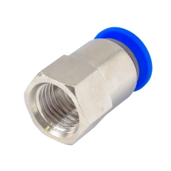 Фитинг для пластиковых трубок 10мм с внутренней резьбой 1/4'' Forsage F-SPCF10-02