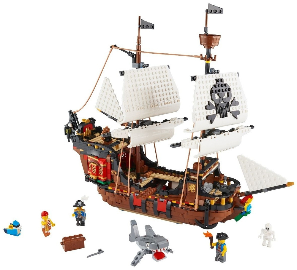LEGO Пиратский корабль 31109, деталей 1260 шт