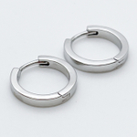 Ювелирные швензы Конго с родиевым покрытием, размер 18*3 мм, цена за пару