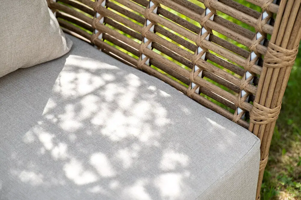 "Валенсия" лаунж-зона из искусственного ротанга, цвет соломенный