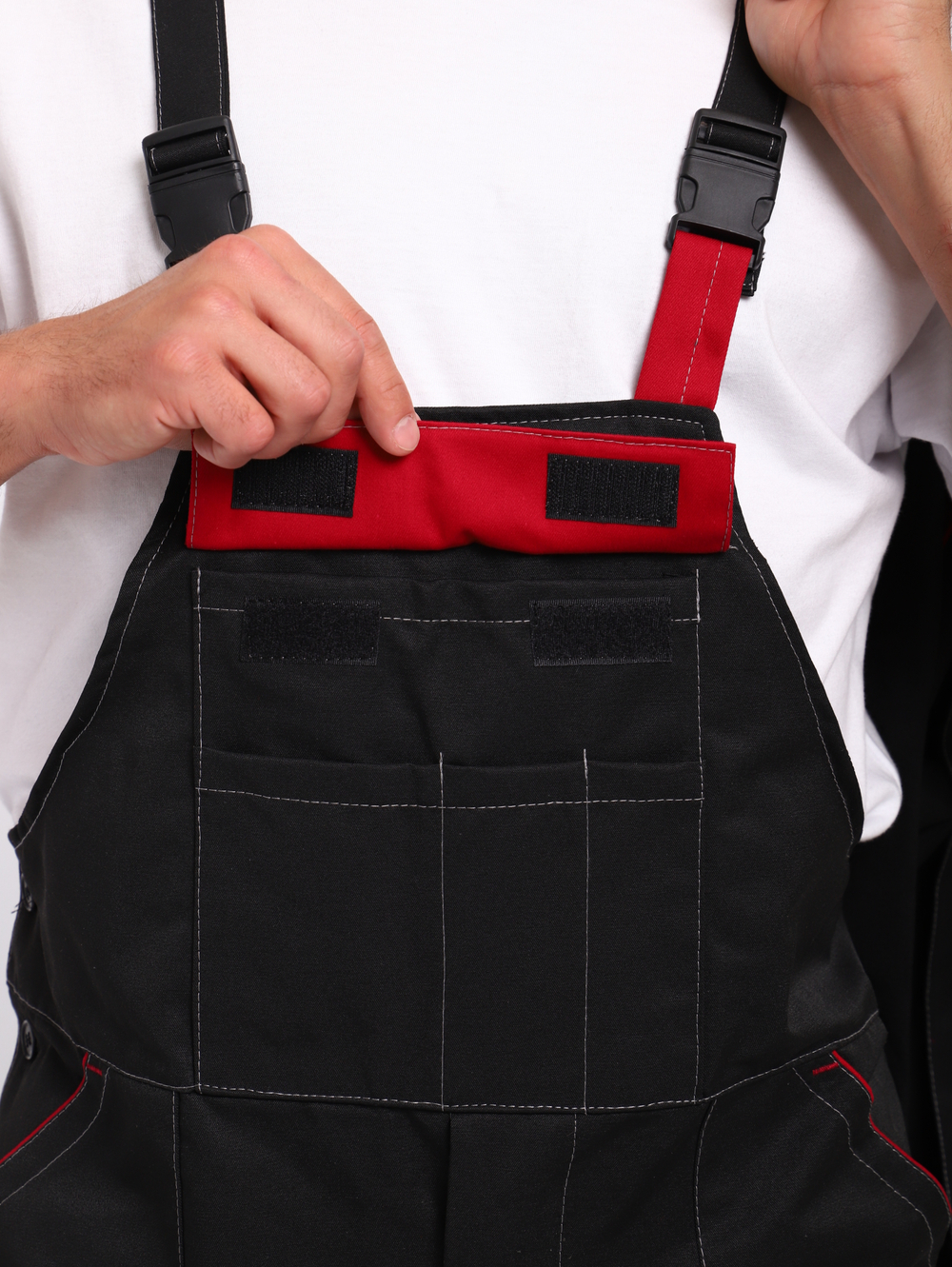 Полу Комбинезон рабочий Гигант на лямках черный молния