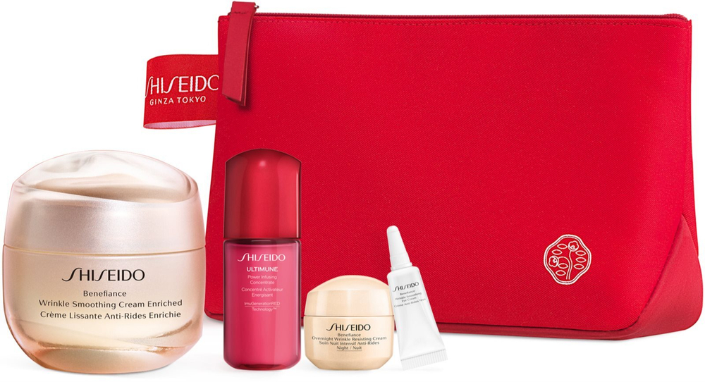 Shiseido Benefiance Wrinkle Smoothing Cream Enriched - подарочный набор (для зрелой кожи) /       / GTIN 3423222069216
