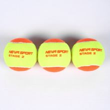 Мяч теннисный детский NS Orange, 5021005, уп.3 шт, резина, шерть, нейлон, желто-оранжевый