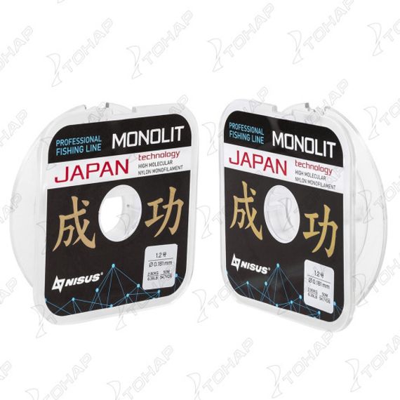 Леска MONOLIT 0,181mm/50m Nylon Transparent (N-MO-0.181-50) Nisus