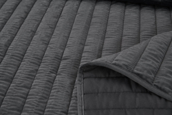 Покрывало 240x260 и 2 наволочки 50х70 Sofi De MarkO Фердинанд темно-серое