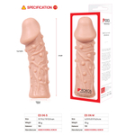 Насадка на фаллос реалистичная с пупырышками телесная KOKOS Extreme Sleeve ES-006-M