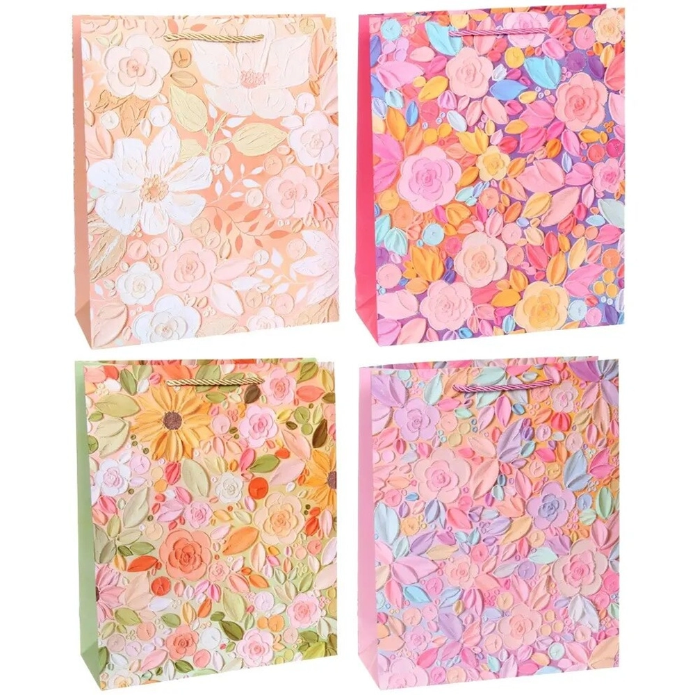 Пакет подарочный «Луговые цветы» 32*26*10 см