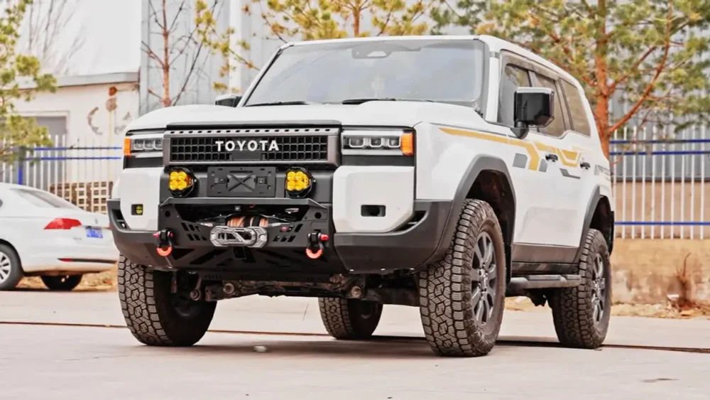 Крепление под лебедку для Toyota Land Cruiser Prado 250 LC250 Крузак Крузер Передний бампер стальной