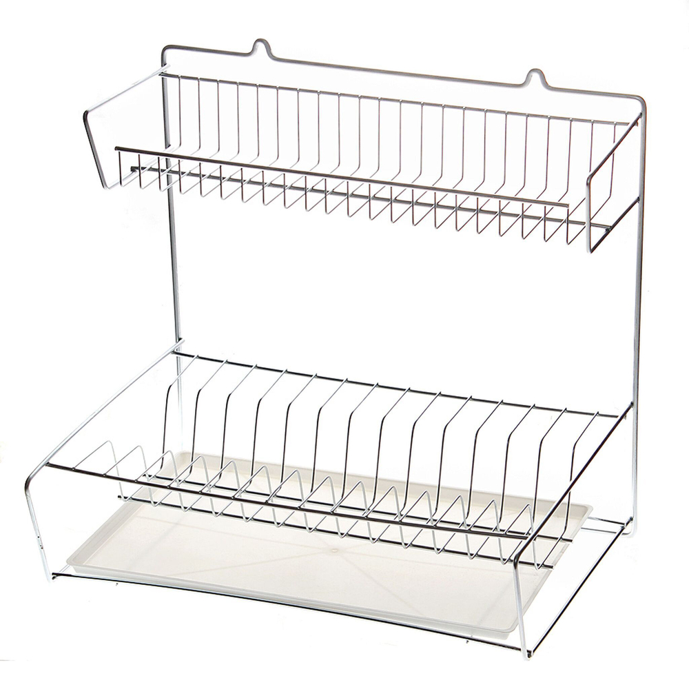 Сушилка для посуды, с поддон, 41х29х39.5 см, оцинкованная, Юнитрейд, тнп-1.1
