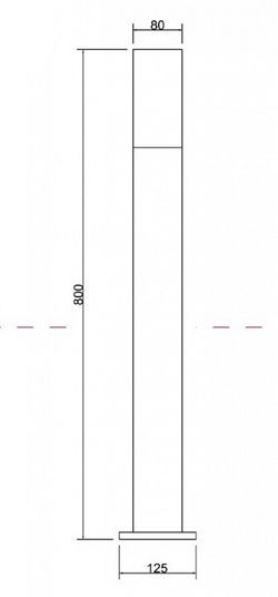 Наземный низкий светильник Maytoni Willis O418FL-01GR1