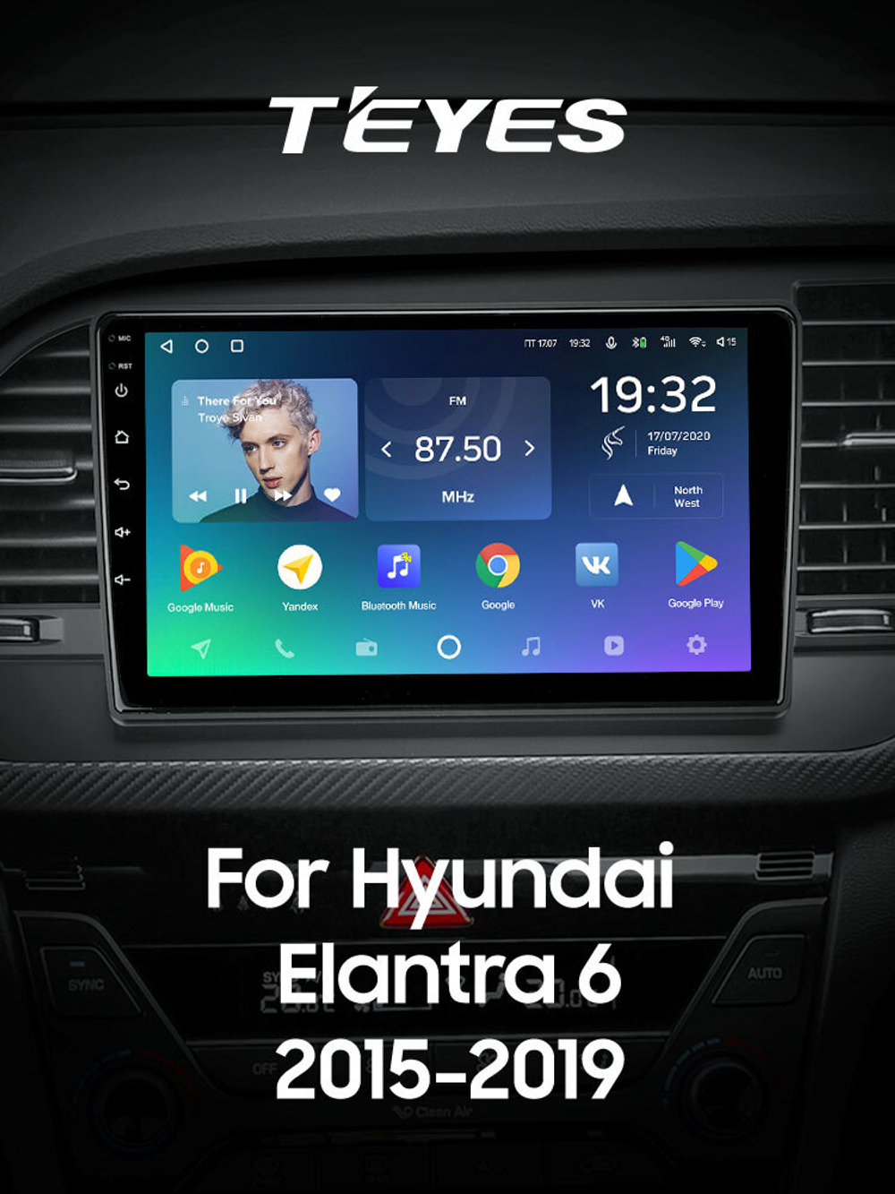 Teyes SPRO Plus 9" для Hyundai Elantra 6 2015-2019 (прав)