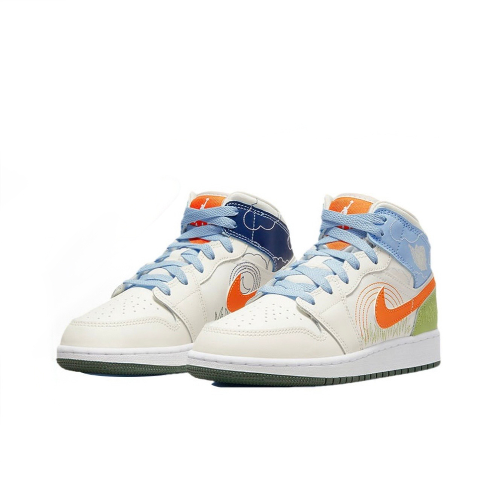 Кроссовки Air Jordan 1 Mid SE «Стич»