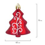 Набор украшений для ели ЗОЛОТАЯ СКАЗКА "Ель и звезды", 3 шт., пластик, цвет ассорти, 591112