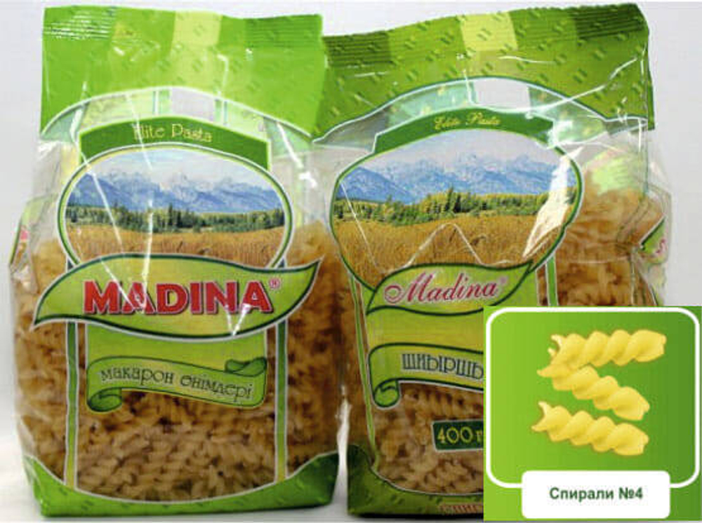Макароны Мадина Спирали 0,400 кг.