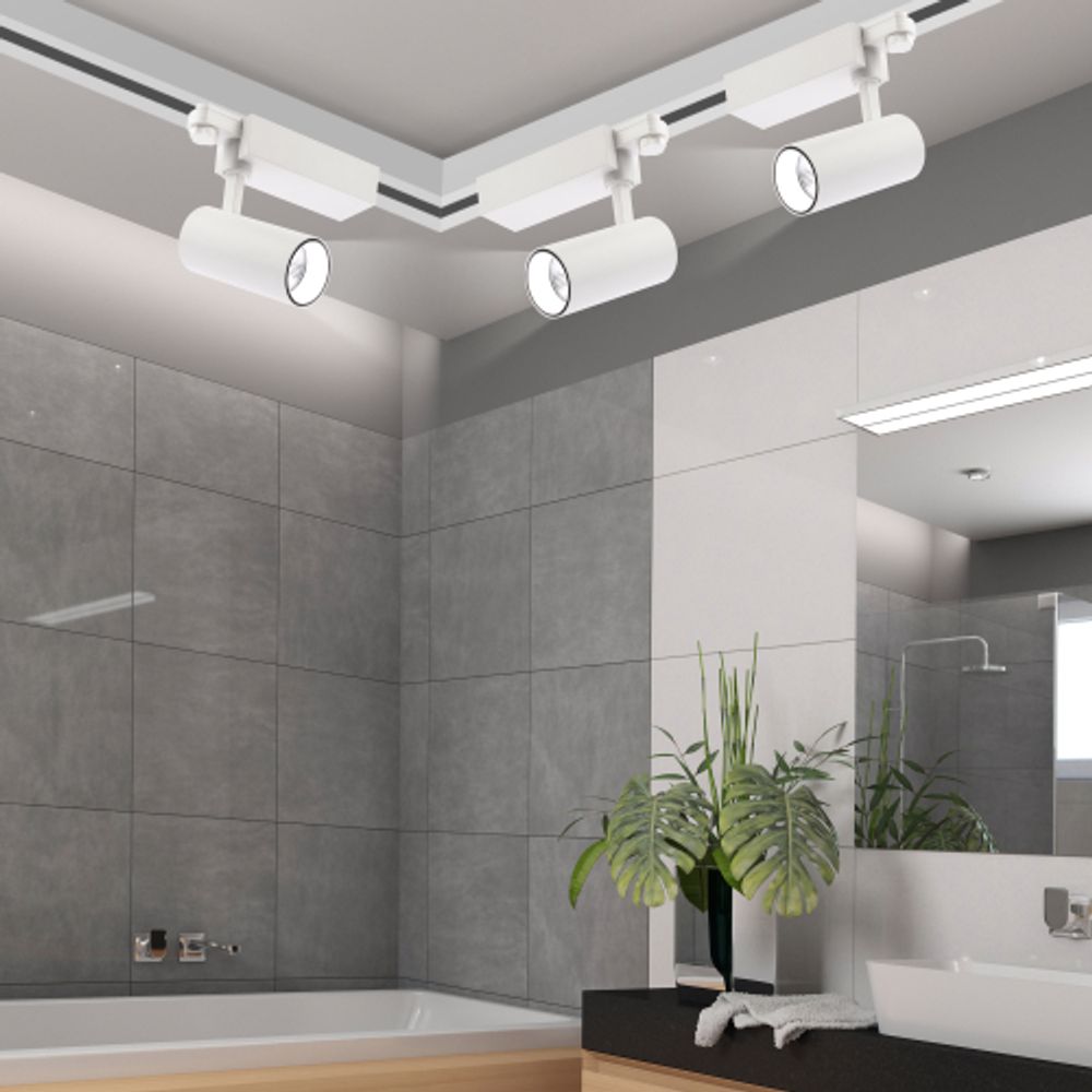 Трековый светильник трехфазный ЭРА SТR-30-36-30K-W20 узкий луч 3000K белый