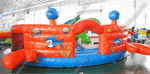Коммерческий надувной батут "Крабик"