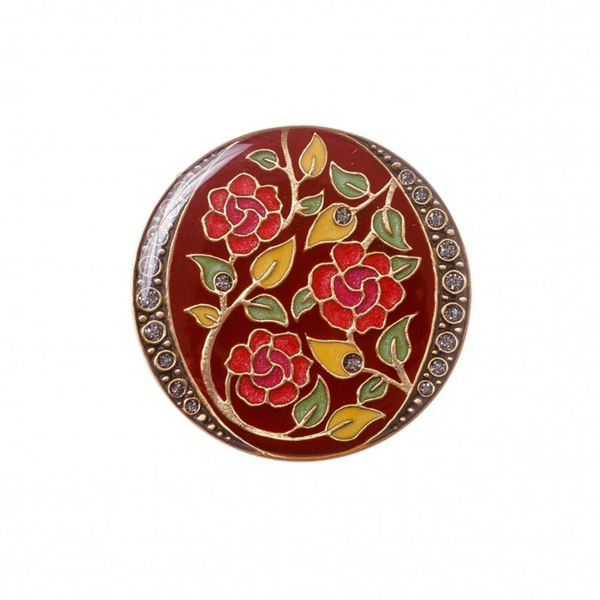 Брошь Clara Bijoux Цветы F77097 R