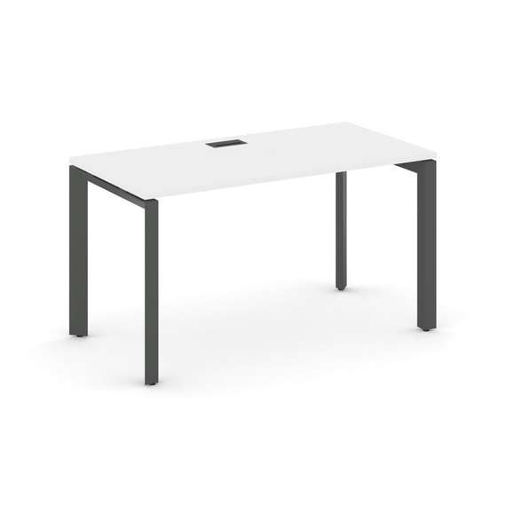 Style Project Стол письменный SN-59P.SP-001 Белый/Металл Антрацит/Черный Заглушка 980*600*750