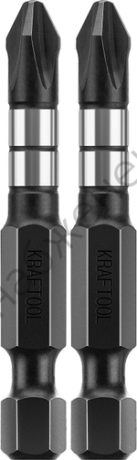 KRAFTOOL Impact Pro PH 2, 50 мм, 2 шт, Ударные биты (26191-2-50-S2)