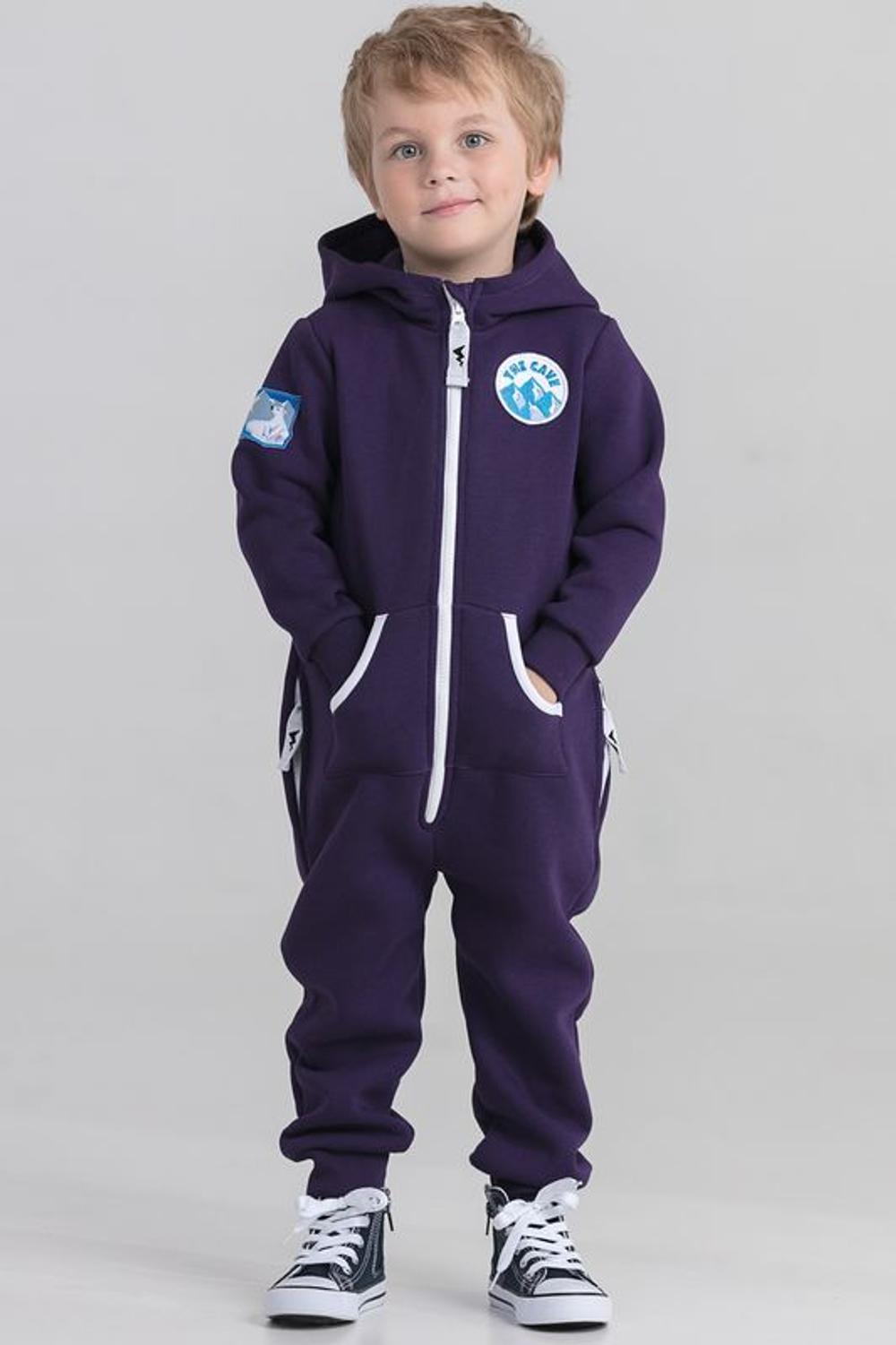 Детский спортивный комбинезон (5-8 лет) фиолетовый