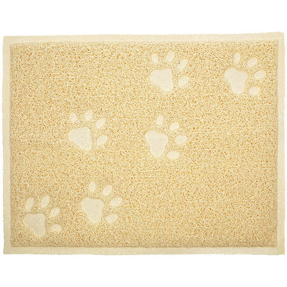 Коврик для животных «ДОНКОТТИКО», лапки, цвет бежевый, 30*40см (лейбл)